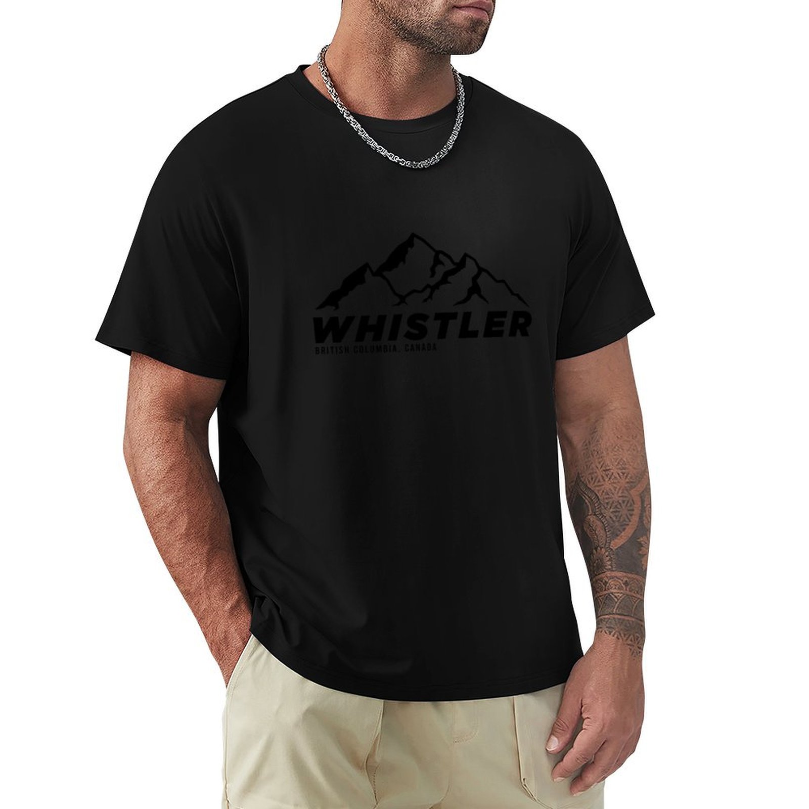 Mountain Biking Whistler - เสื้อยืดกีฬา Ski Whistler B.C Canada สวรรค์แห่งการเล่นสกีและปั่นจักรยานบนภูเขา
