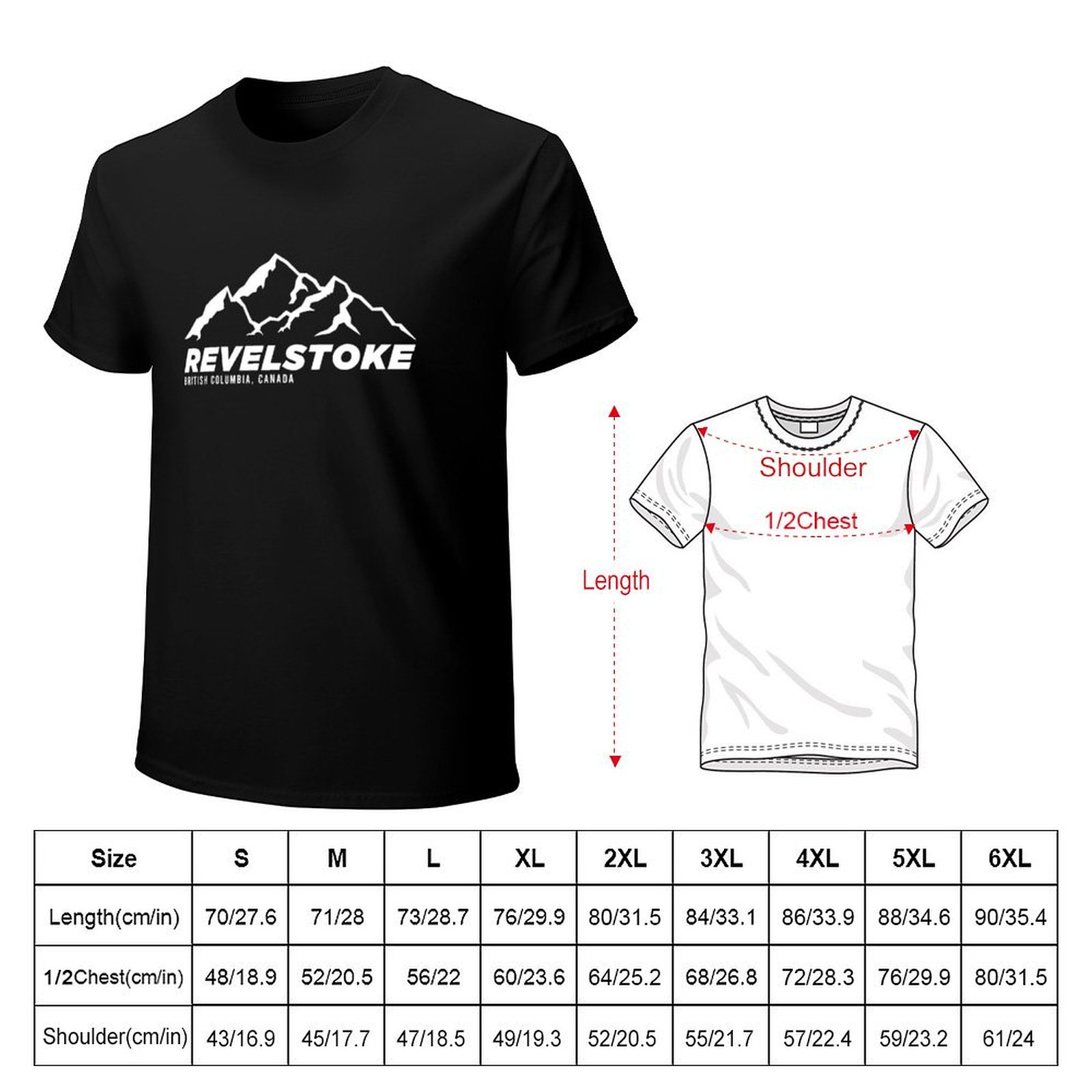 เสื้อยืด Ski Revelstoke B.C Ca - Mountain Biking Revelstoke บทวิจารณ์และราคา