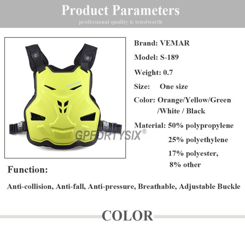 VEMAR ผู้ใหญ่รถจักรยานยนต์เกรา - Mountain Biking Chest Protector บทวิจารณ์และราคา