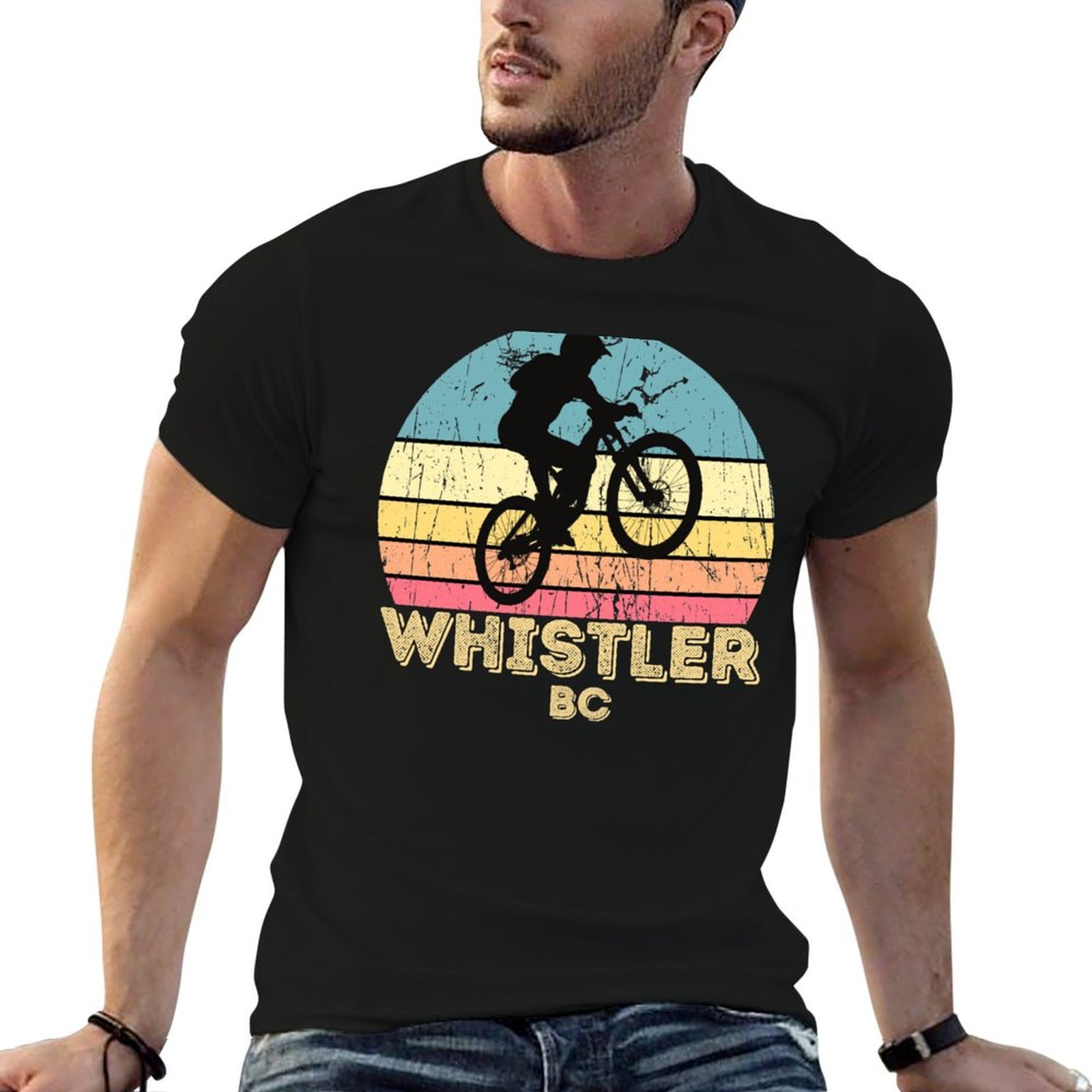เสื้อยืดลายกราฟิกสำหรับปั่นจัก - Mountain Biking Whistler บทวิจารณ์และราคา