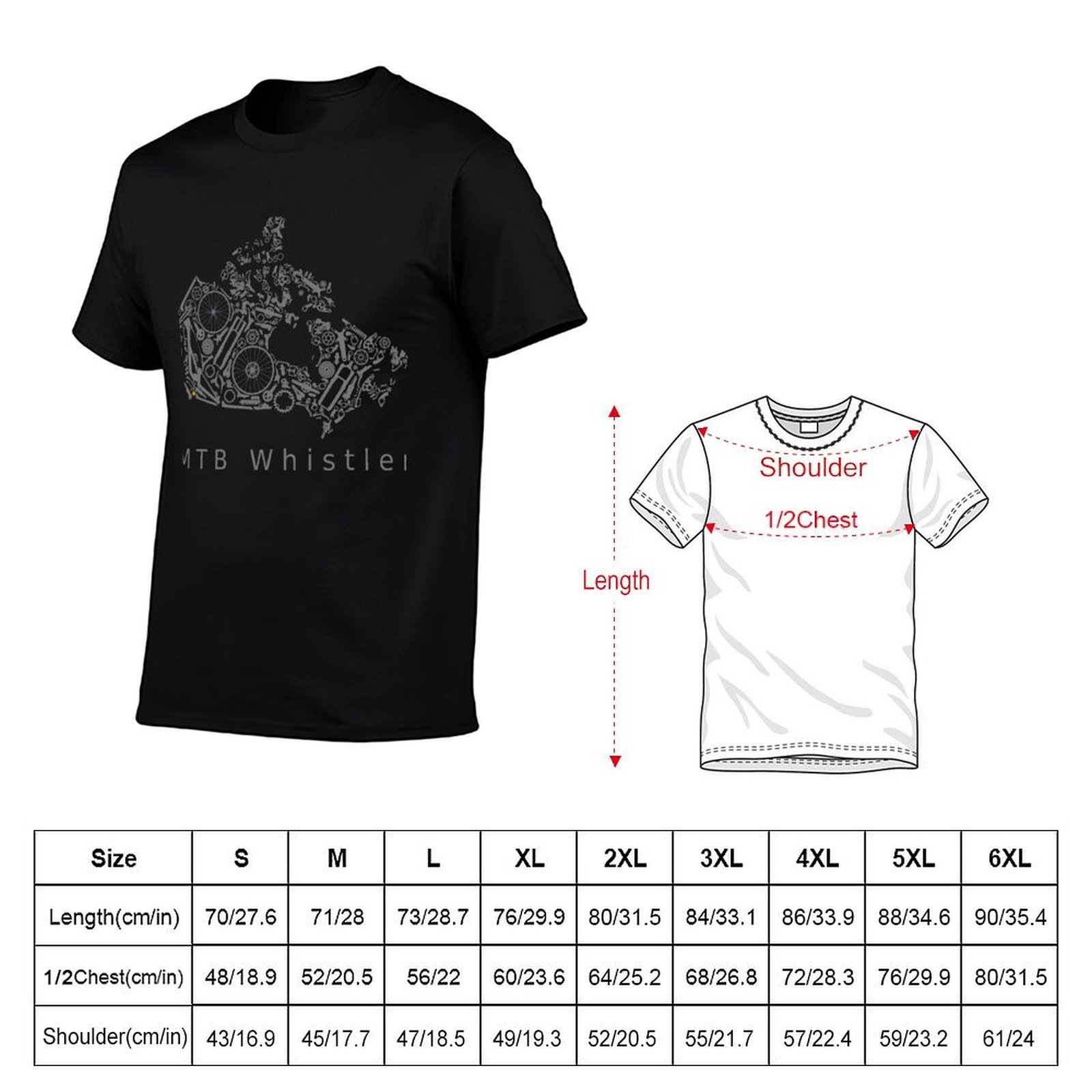 แคนาดา - เสื้อยืดแขนสั้น MTB W - Mountain Biking Whistler บทวิจารณ์และราคา