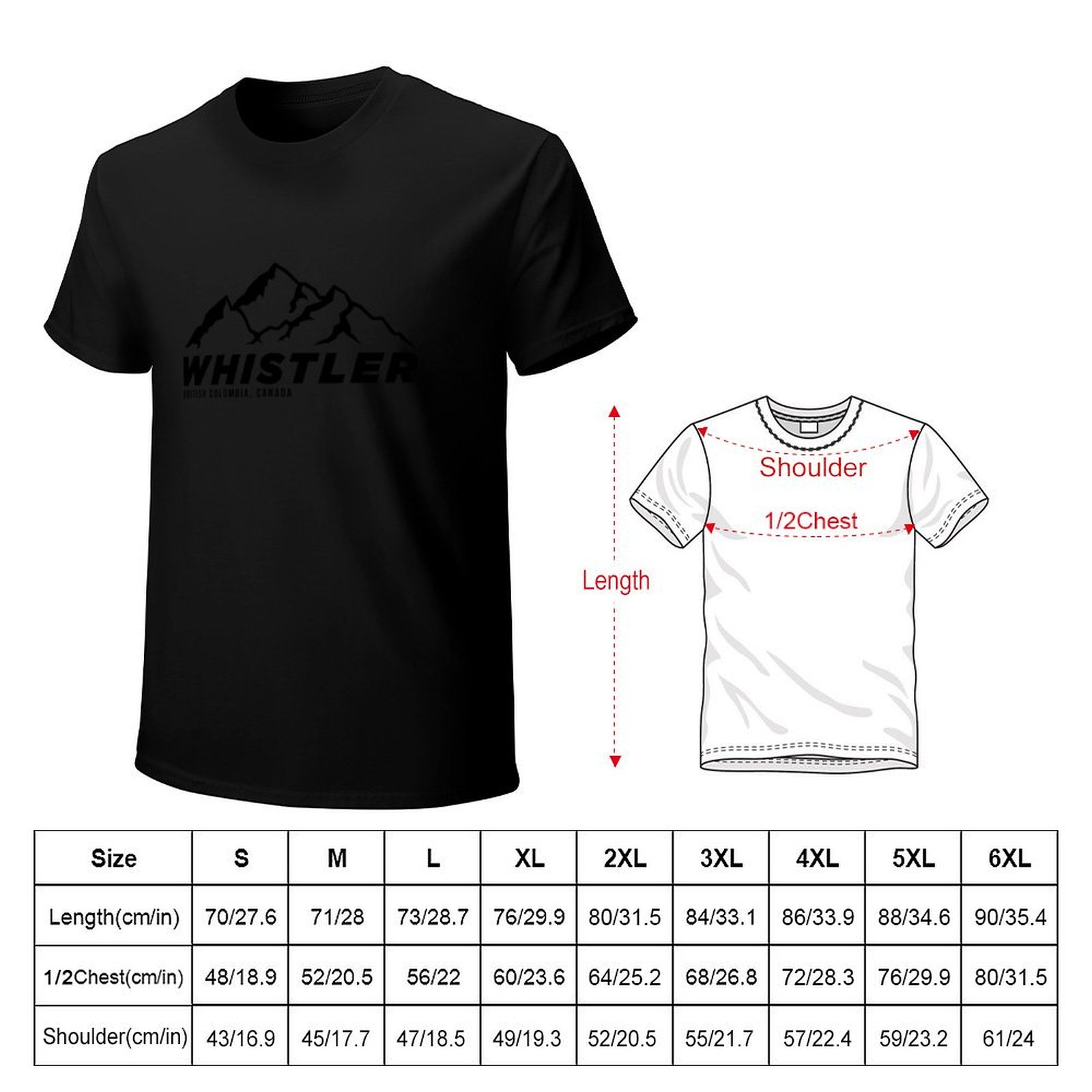 เสื้อยืดกีฬา Ski Whistler B.C  - Mountain Biking Whistler บทวิจารณ์และราคา