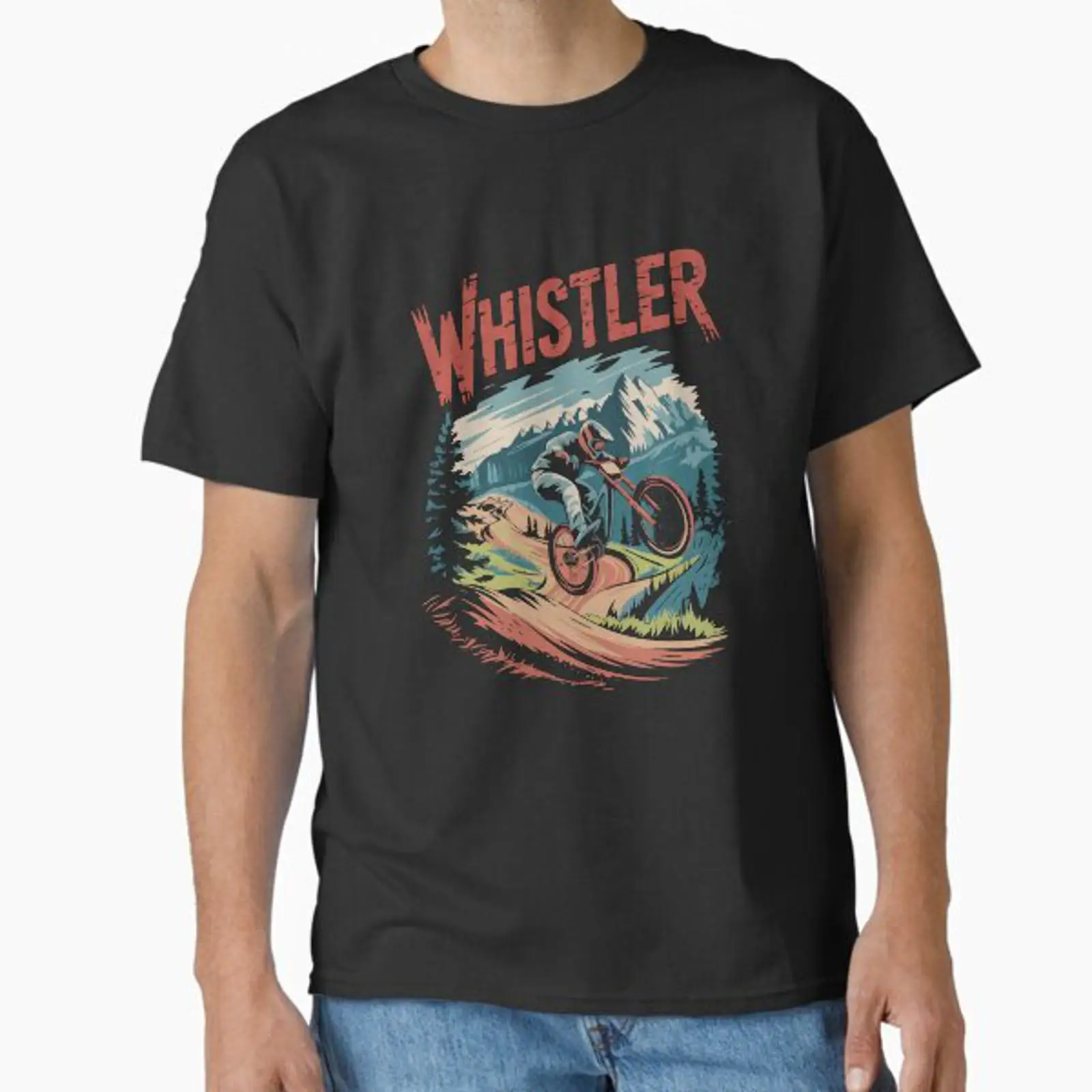 เสื้อยืดวินเทจ Whistler Bike P - Mountain Biking Whistler บทวิจารณ์และราคา